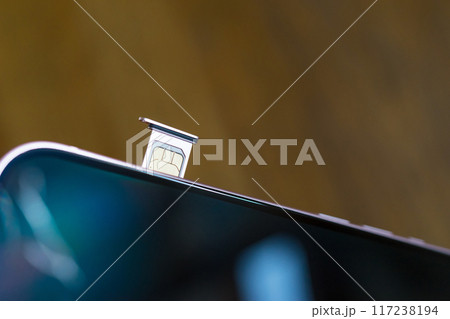 スマホのnanoSIMカード 117238194