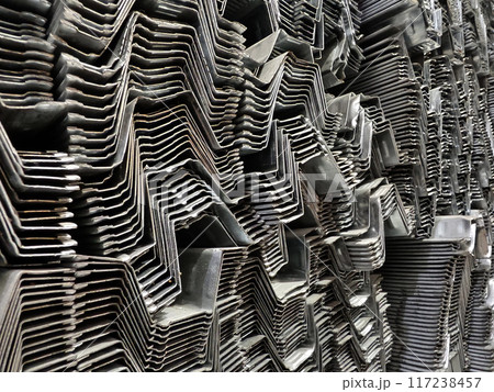 Background of metal bars at the construction warehouse Background of metal bars at the construction warehouse 117238457
