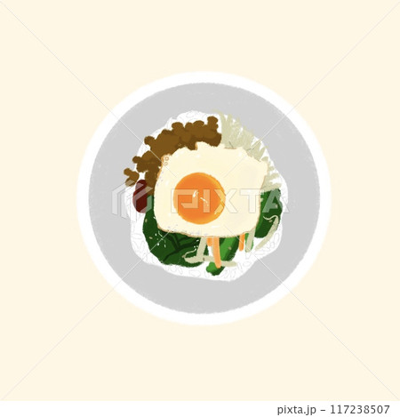 お家でビビンバを食べる 117238507