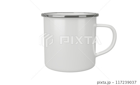 Coffee Camp Mug on isolated background. 3d render 117239037