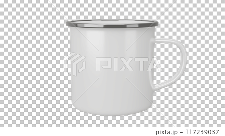 Coffee Camp Mug on isolated background. 3d render 117239037