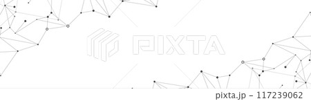 Abstract technology background. Plexus mesh backdrop. Vector 117239062