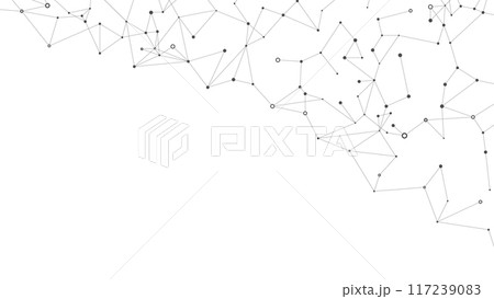 Abstract technology background. Plexus mesh backdrop. Vector 117239083