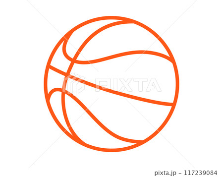 Outline basketball ball icon. Set of basketball ball symbols. 117239084