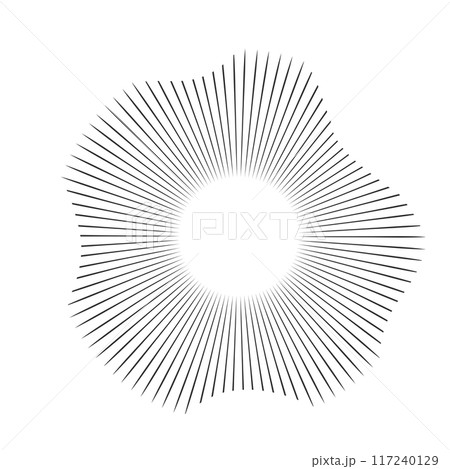 Concentric audio rhythm line radial circle sound wave dynamic set. Radial signal, pulse or vibration element. Depicting audio music. Concentric audio rhythm line radial circle sound wave dynamic set. Radial signal, pulse or vibration element. Depicting audio music. 117240129