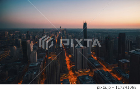 Aero view of the city Aero view of the city 117241068