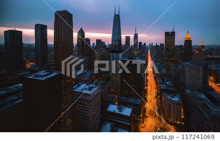 Aero view of the city Aero view of the city 117241069