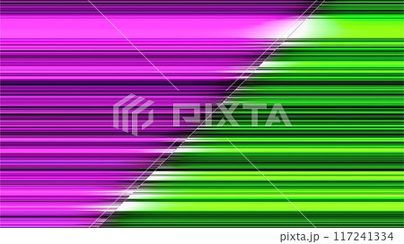 パープルとグリーンのグラデーションストライプ 117241334