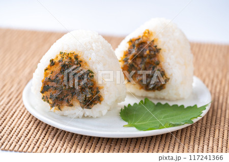 大葉味噌　紫蘇味噌　おにぎり 117241366