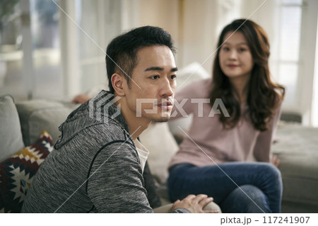 young asian couple having marriage problem young asian couple having marriage problem 117241907