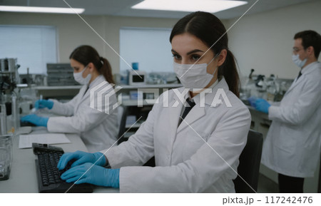 Workers in the laboratory 117242476