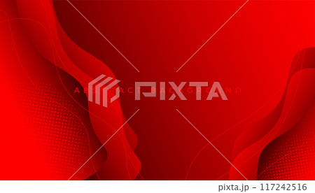 Red stylish wave background for business 117242516