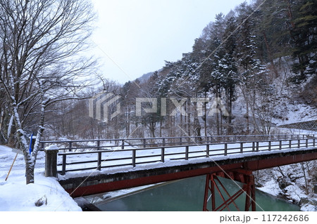 冬の木曽川(巴淵 長野県 木曽町 日義) 冬の木曽川(巴淵 長野県 木曽町 日義) 117242686