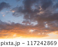 夕日に染まる雲 117242869