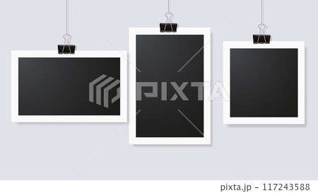 Vector set of photo frames mockup Vector set of photo frames mockup 117243588