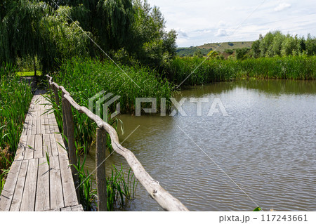 Suspension bridge, walkway to the adventurous, cross to the other side Suspension bridge, walkway to the adventurous, cross to the other side 117243661