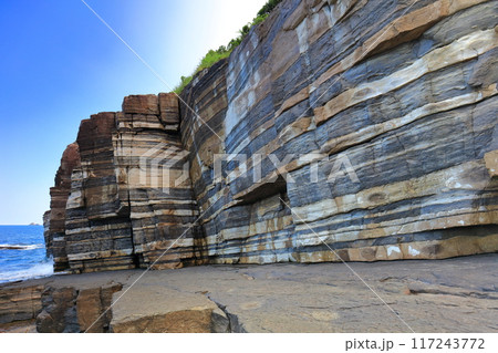 【山口県】晴天の須佐ホルンフェルス（萩ジオパーク） 117243772
