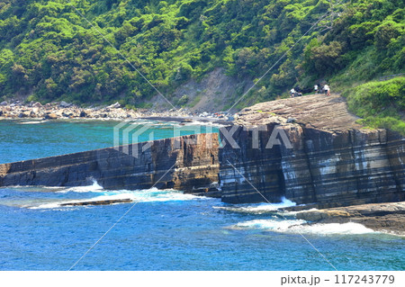 【山口県】晴天の須佐ホルンフェルス（萩ジオパーク） 117243779