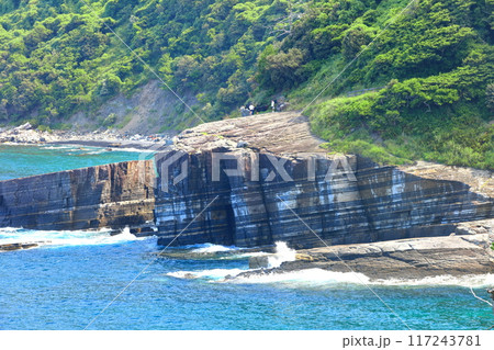 【山口県】晴天の須佐ホルンフェルス（萩ジオパーク） 117243781