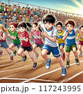 運動会でのかけっこ 117243995
