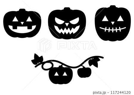 ハロウィンのかぼちゃ ハロウィンのかぼちゃ 117244120
