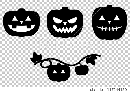 ハロウィンのかぼちゃ ハロウィンのかぼちゃ 117244120