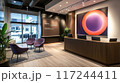 モダンな企業の受付エリア 117244411