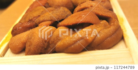 箱ウニの接写画像8 箱ウニの接写画像8 117244789