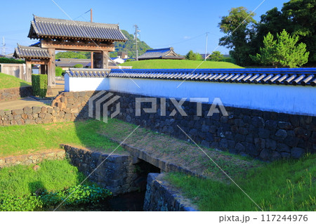 【山口県】晴天の萩城下町（北の総門） 117244976