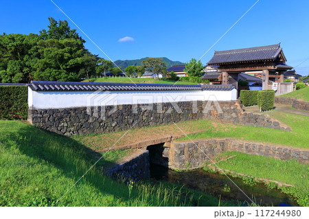 【山口県】晴天の萩城下町（北の総門） 117244980