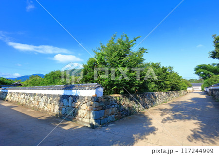 【山口県】晴天の萩城下町（堀内鍵曲） 117244999