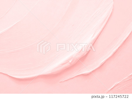 ピンクのクリーム背景テクスチャー ピンクのクリーム背景テクスチャー 117245722