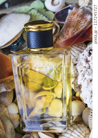 Close up shot of the perfume bottle 117245727