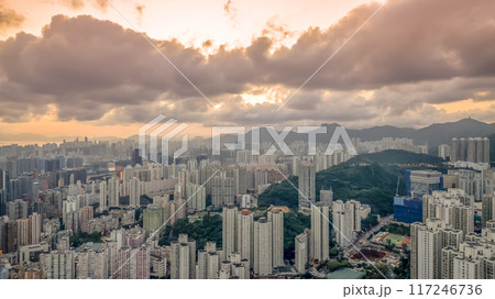 Aug 2 2024 the Kwun Tong District, Kowloon Hong Kong Aug 2 2024 the Kwun Tong District, Kowloon Hong Kong 117246736
