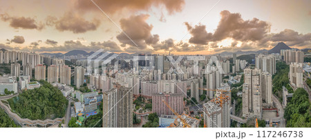 Aug 2 2024 the Kwun Tong District, Kowloon Hong Kong Aug 2 2024 the Kwun Tong District, Kowloon Hong Kong 117246738