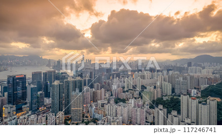Aug 2 2024 the Kwun Tong District, Kowloon Hong Kong Aug 2 2024 the Kwun Tong District, Kowloon Hong Kong 117246741
