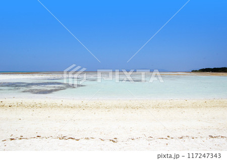 沖縄 竹富島の青い海 沖縄 竹富島の青い海 117247343