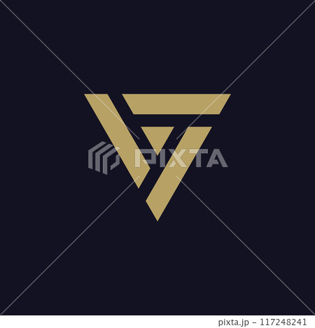 Modern triangle logo Modern triangle logo 117248241