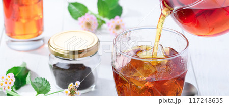 アイス ルイボスティー 贅沢なお茶の時間 紅茶タイム (ティータイム) 紅茶とお花 アイス ルイボスティー 贅沢なお茶の時間 紅茶タイム (ティータイム) 紅茶とお花 117248635