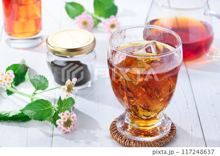 アイス ルイボスティー 贅沢なお茶の時間 紅茶タイム (ティータイム) 紅茶とお花 アイス ルイボスティー 贅沢なお茶の時間 紅茶タイム (ティータイム) 紅茶とお花 117248637