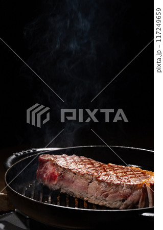 ステーキ　焼き目　肉 117249659