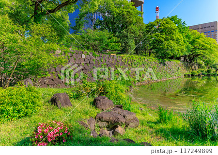 東京　千代田区　春の日比谷公園（日比谷見附跡） 117249899