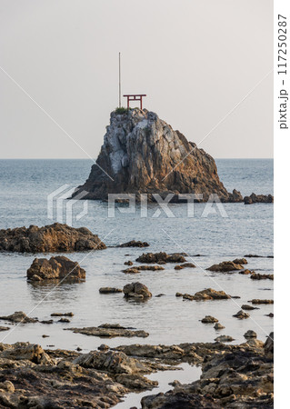 阿久根市の牛之浜景勝地（縦構図アップ） 117250287