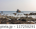 阿久根市の牛之浜景勝地（横構図広角） 117250291