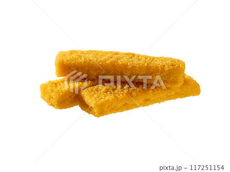 Fish finger or stick isolated . Fish finger or stick isolated . 117251154