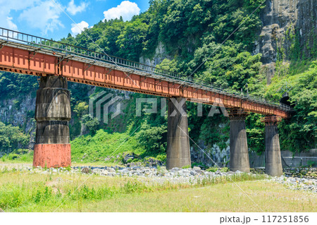 夏の岩戸の景観 大分県豊後大野市 夏の岩戸の景観 大分県豊後大野市 117251856