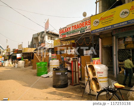 Utter pardesh , india - Market , A picture of market with selective focus in noida 2 december 2020 117253138