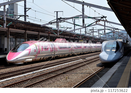 500系V2編成こだまと700系7000番台E14編成こだま 117253622