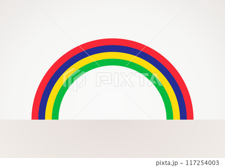 Semicircular flag of Mauritius 117254003