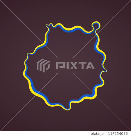 Gran Canaria - Outline Map 117254036